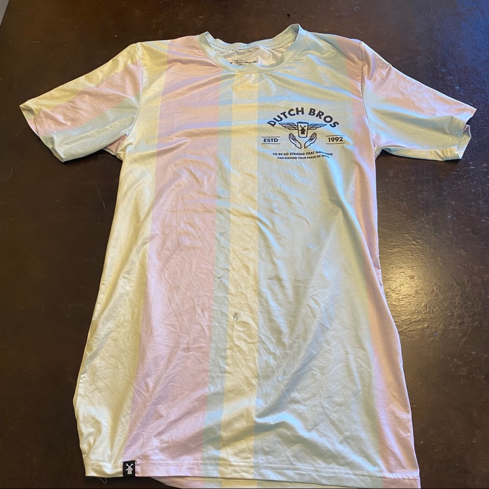 Silk material unisex extra small Dutch bros T-shirt